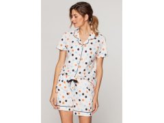 Luxusní dámské pyžamo model 17296229 barevné puntíky