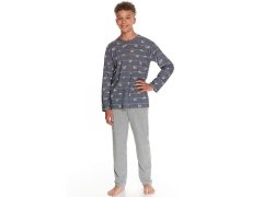 Pyžamo pro model 17627906 Harry šedé pruhy - Taro
