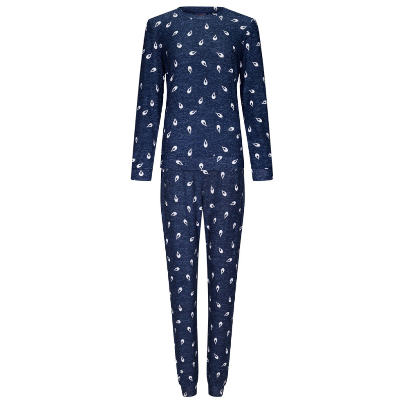 Dámské pyžamo 21232-438-2 tm. modré se vzorem - Rebelle - Dámské pyžama