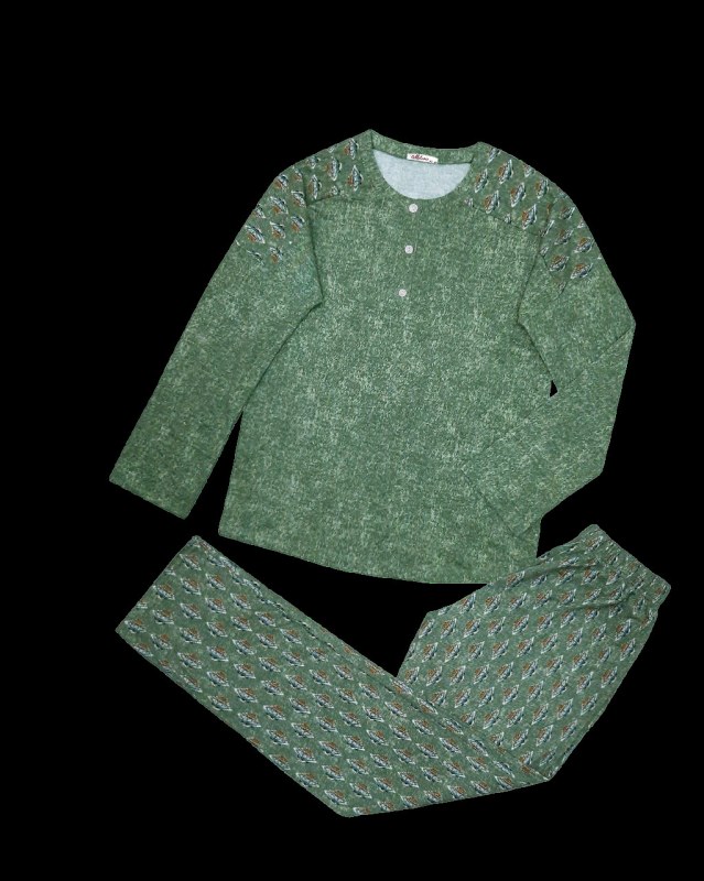 Dámské pyžamo 104/085 zelené se vzorem - Karol - Dámské pyžama