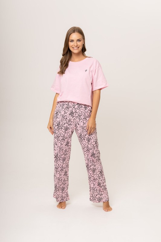 Dámské pyžamo růžová vzor model 19001964 - Karol - Dámské pyžama