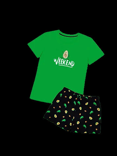 Dámské pyžamo 01/207 zelené s avokádem - Karol - Dámské pyžama