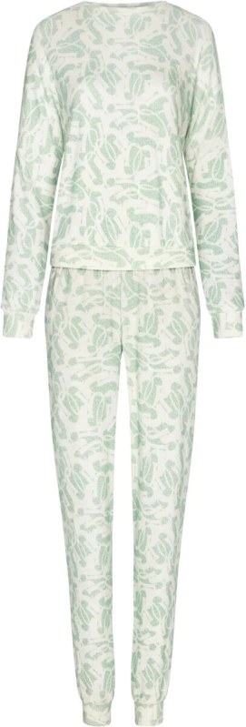 Dámské pyžamo 88232-800-2 zelenobílé - Pastunette - Dámské pyžama