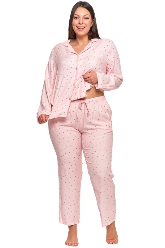 Dámské pyžamo model 20908318 růžové - Moraj