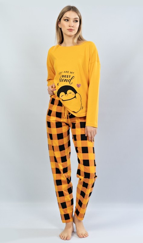 Dámské pyžamo dlouhé model 16478573 - Vienetta Secret - Dámské pyžama