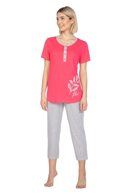 Dámské pyžamo 665 red plus - REGINA - Dámské pyžama
