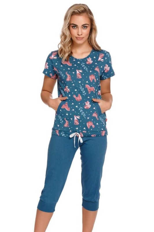 Dámské pyžamo modré se model 16166721 - DN Nightwear - Dámské pyžama
