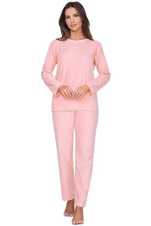 Dámské froté pyžamo Emily růžové - Dámské pyžama