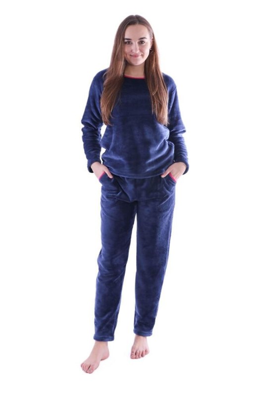 Dámské pyžamo tmavě modré model 17923681 - De Lafense - Dámské pyžama