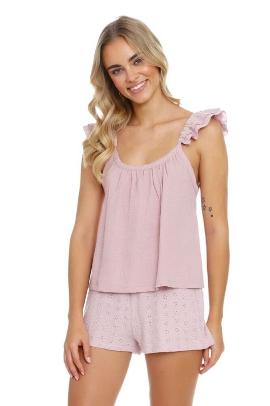 Dámské pyžamo růžové model 18436072 - DN Nightwear - Dámské pyžama