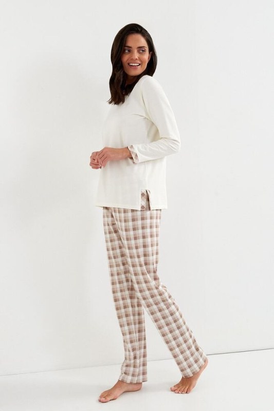 Luxusní dámské pyžamo model 19387473 ecru - Cana - Dámské pyžama