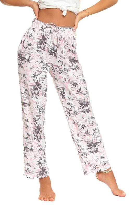 Pyžamové kalhoty Fiona růžové jemné - Dámské pyžama