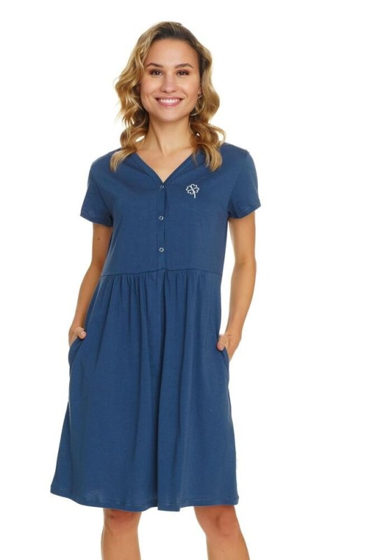 Těhotenská a košilka tmavě modrá model 19656150 - DN Nightwear - Doplňky čepice, rukavice a šály