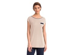 Krátká dámská noční košile BEIGE M model 16257624 - Vamp