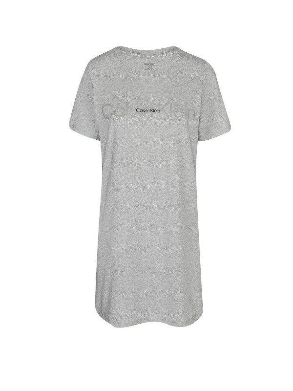 Dámská noční košile QS6896E P7A šedá - Calvin Klein - pyžama