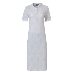 Dámská noční košile 10231-116- 4 bílá-šedý vzor - Pastunette - Dámské pyžama