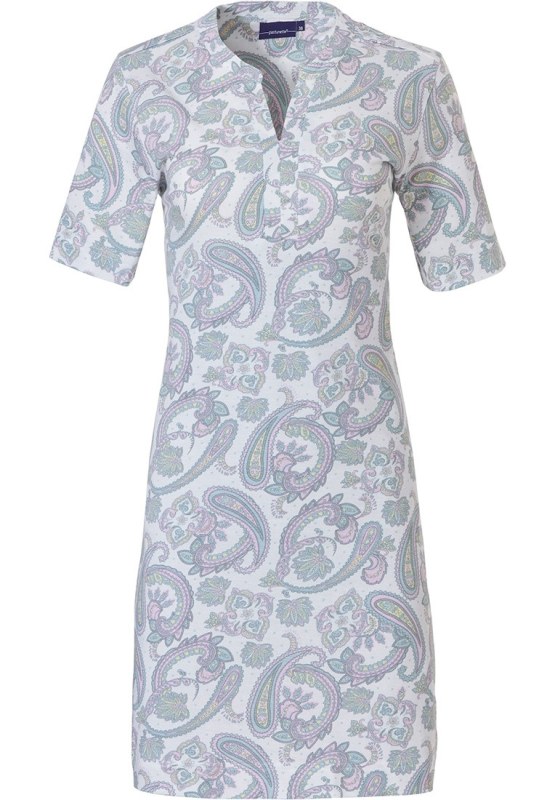 Dámská noční košile 10231-106-2 bílá-potisk - Pastunette - Dámské pyžama