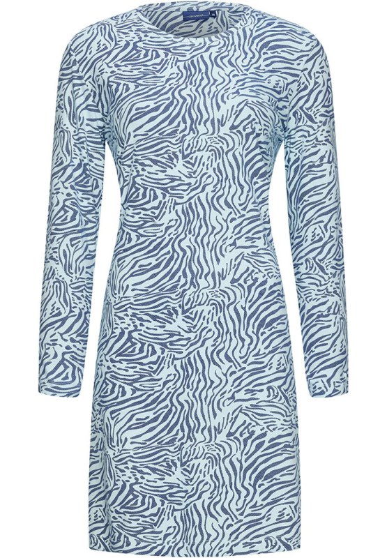 Dámská noční košile 10232-160-2 modrá se vzorem - Pastunette - Dámské pyžama