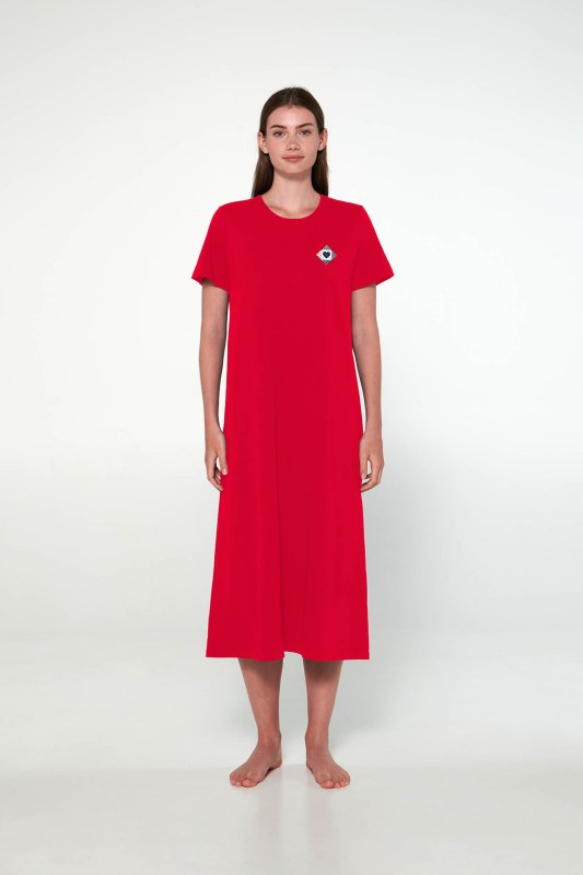 Dámská noční košile model 19426531 červená - Vamp - Dámské pyžama