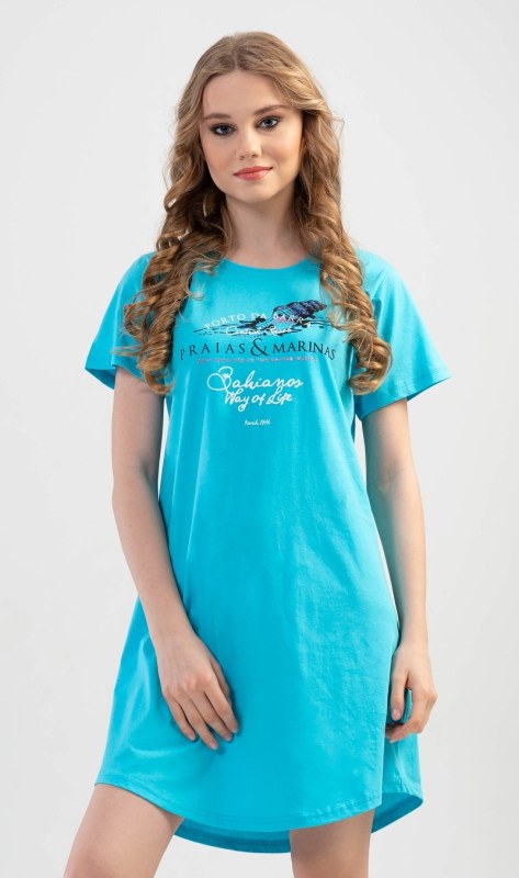 Dámská noční košile s krátkým rukávem Moře - Dámské pyžama