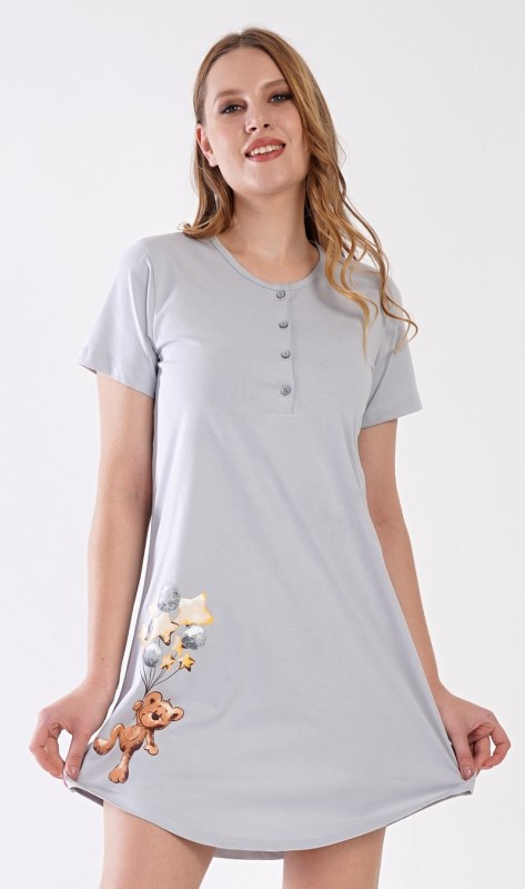 Dámská noční košile s krátkým rukávem s model 19581740 - Vienetta - Dámské pyžama