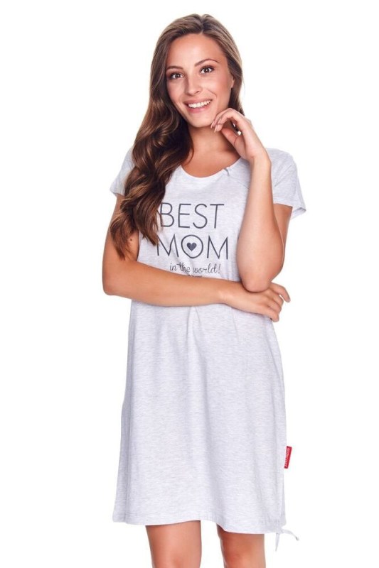 noční košile Best šedý model 8931337 - DN Nightwear - Dámské pyžama