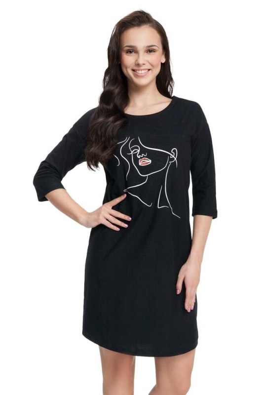 Dámská noční košile model 16167157 černá - Luna - Dámské pyžama