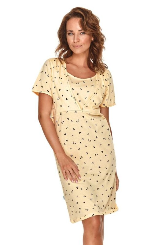 model 17091832 noční košile Linda žlutá - Taro - Dámské pyžama