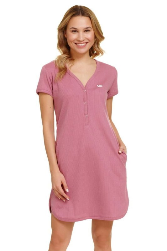 Noční košile starorůžová model 19749761 - DN Nightwear - Dámské pyžama