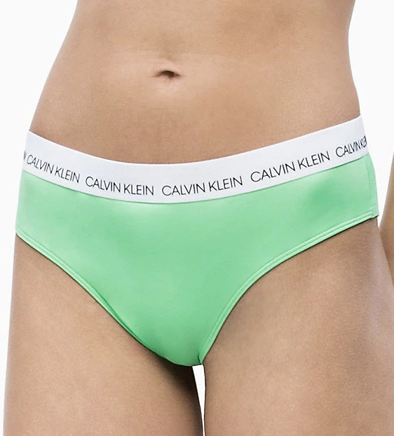 Spodní díl plavek model 7486942 zelená - Calvin Klein - Dámské plavky