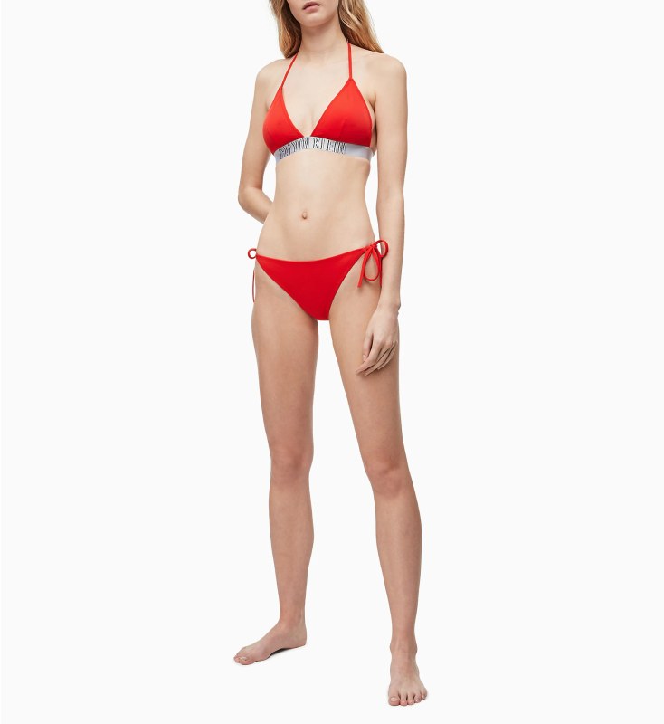 Spodní díl plavek model 7763239 červená - Calvin Klein - Dámské plavky