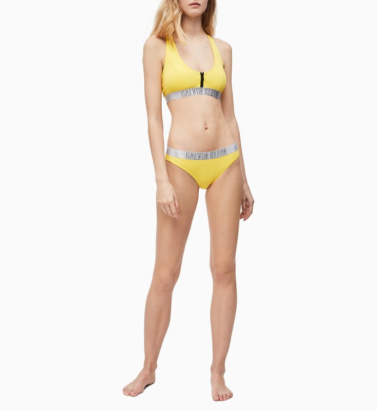 Spodní díl plavek model 7763250 žlutá - Calvin Klein - Dámské plavky