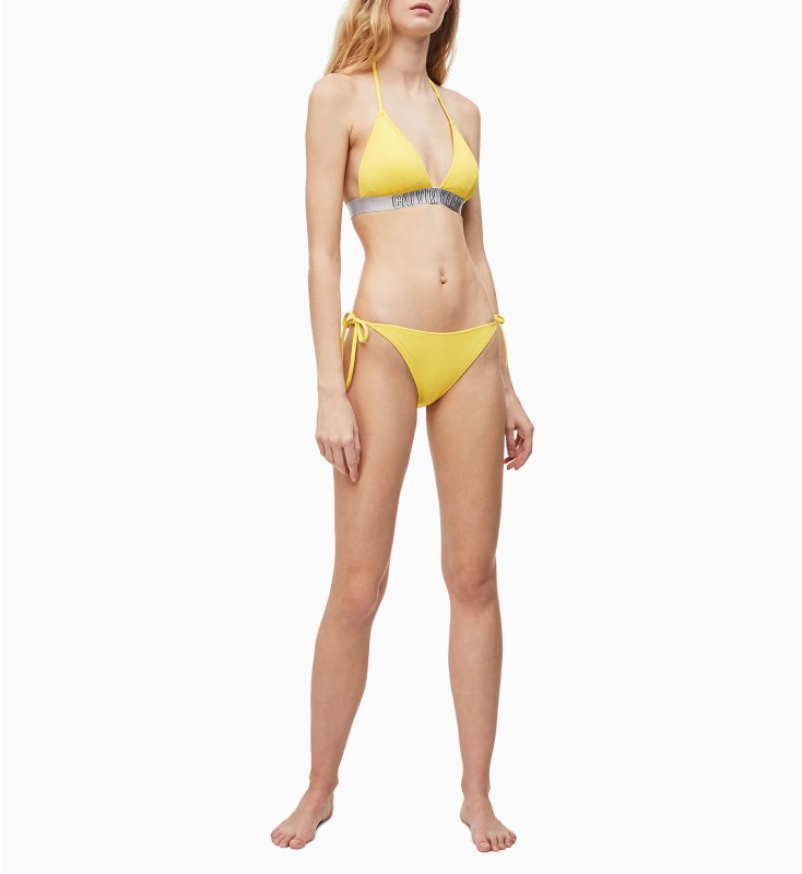 Spodní díl plavek model 7765795 žlutá - Calvin Klein - Dámské plavky