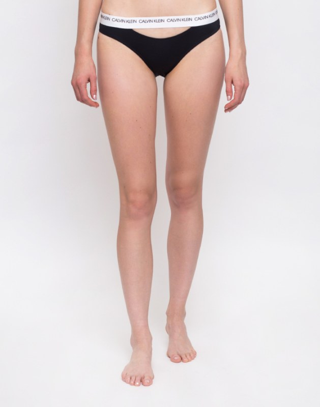 Spodní díl plavek model 8030485 černobílá - Calvin Klein - Dámské plavky
