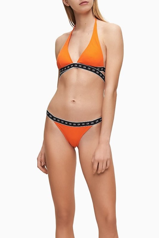 Spodní díl plavek model 8397615 oranžová - Calvin Klein - Dámské plavky