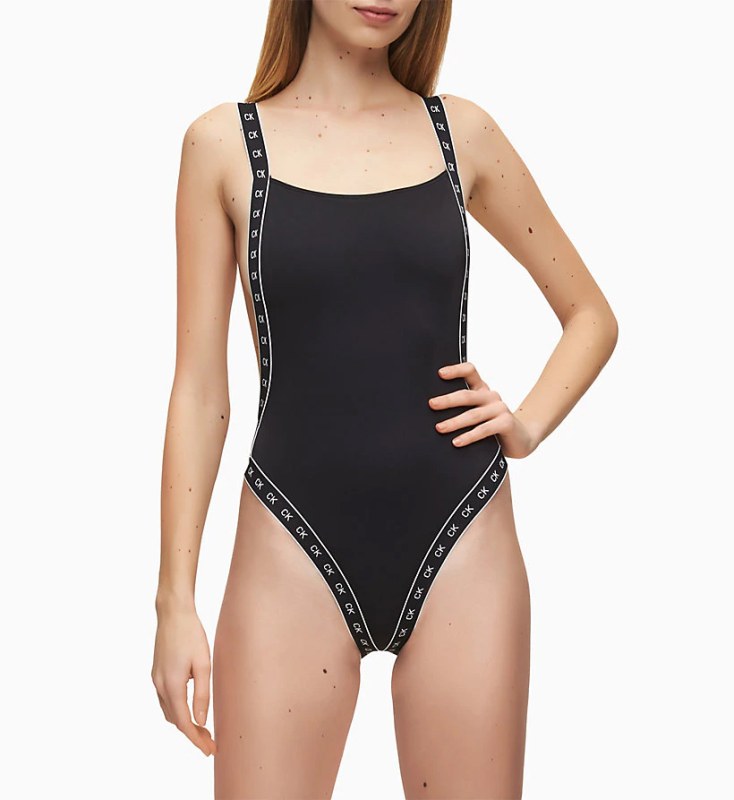 Jednodílné plavky model 8397623 černá - Calvin Klein - Dámské plavky