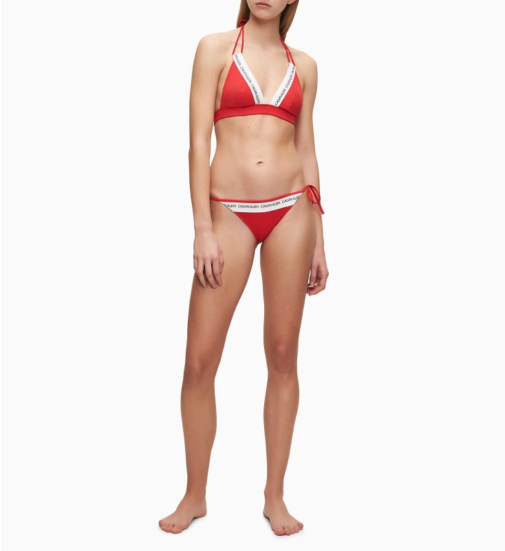 Spodní díl plavek model 8397744 červená - Calvin Klein - Dámské plavky