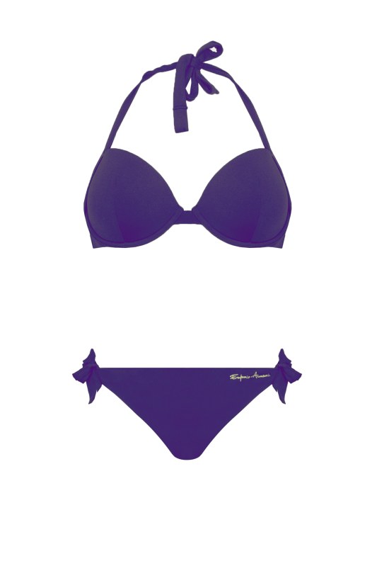 Dámské dvoudílné plavky fialová model 15018992 - Emporio Armani