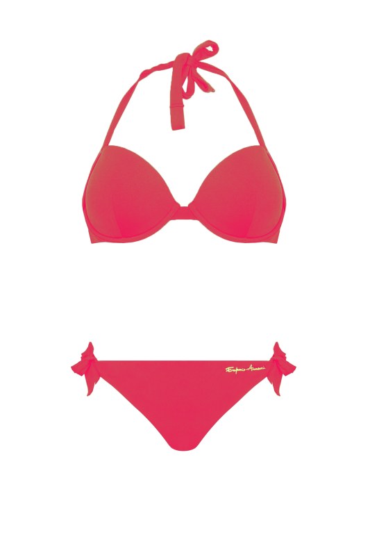 Dámské dvoudílné plavky růžová model 15018993 - Emporio Armani