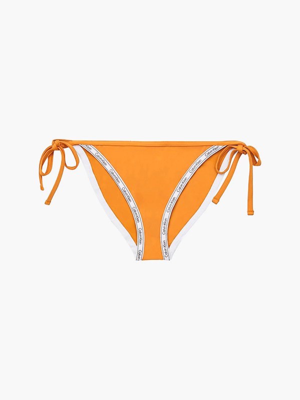 Spodní díl plavek KW01711 ZEG oranžové - Calvin Klein - plavky
