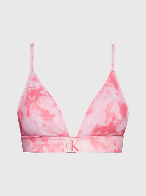 Dámská plavková podprsenka bikini KW0KW02121 OJV růžová - Calvin Klein - Dámské plavky