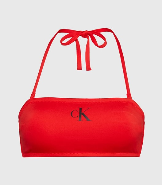 Dámský vrchní díl plavek KW01972 XNE červená - Calvin Klein - plavky