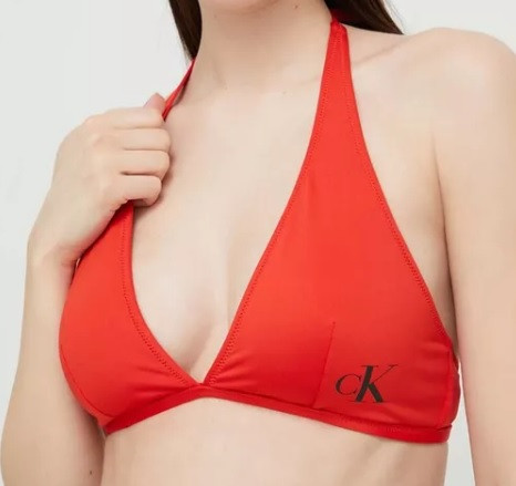 Dámský vrchní díl plavek KW01973 XNE červená - Calvin Klein - Dámské plavky
