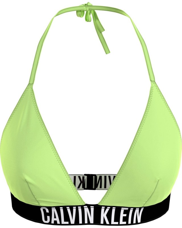 Dámská plavková podprsenka KW0KW02506 MOT neonově žluté - Calvin Klein - Dámské plavky