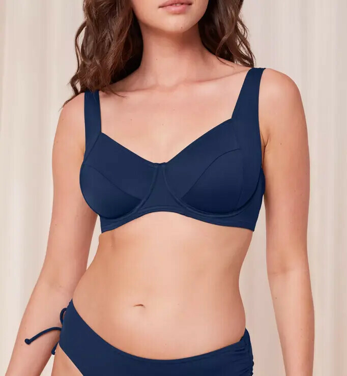 Dámská plavková podprsenka Summer Mix & Match W 01 sd model 21038449 tmavě modrá - Triumph Dámská plavková podprsenka Summer Mix & Match W 01 sd model 21038449 tmavě modrá - Triumph - plavky