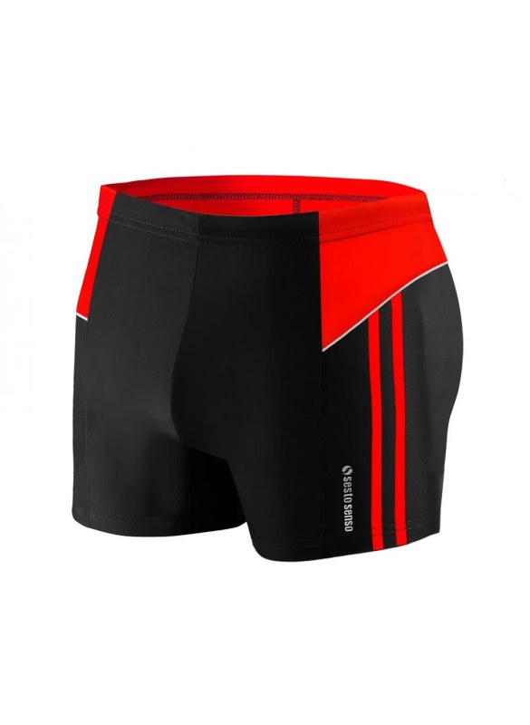 Plavecké boxerky model 22155380 černočervené - Sesto Senso