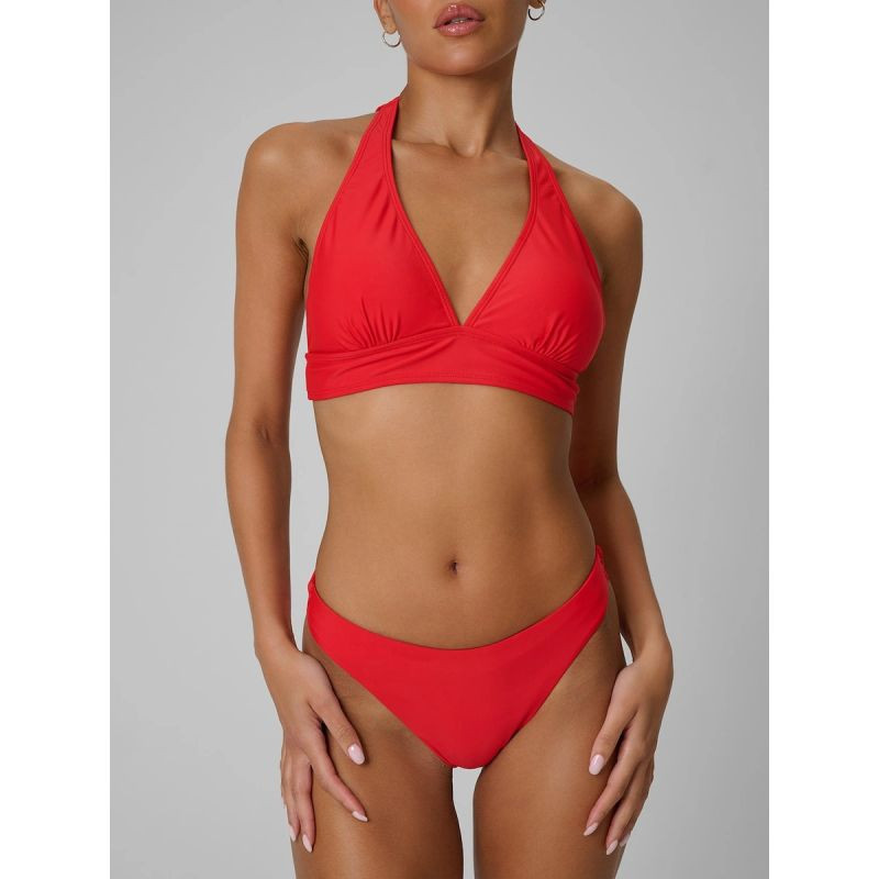 Dámské plavkové kalhotky model 22383592 červené - 4F