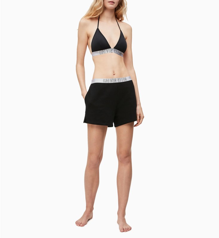 Dámské plážové šortky model 7765797 černá - Calvin Klein - Dámské plavky