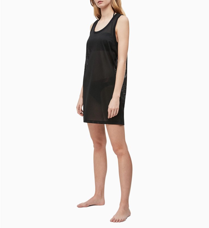 Plážové šaty model 7781675 černá - Calvin Klein - Dámské plavky