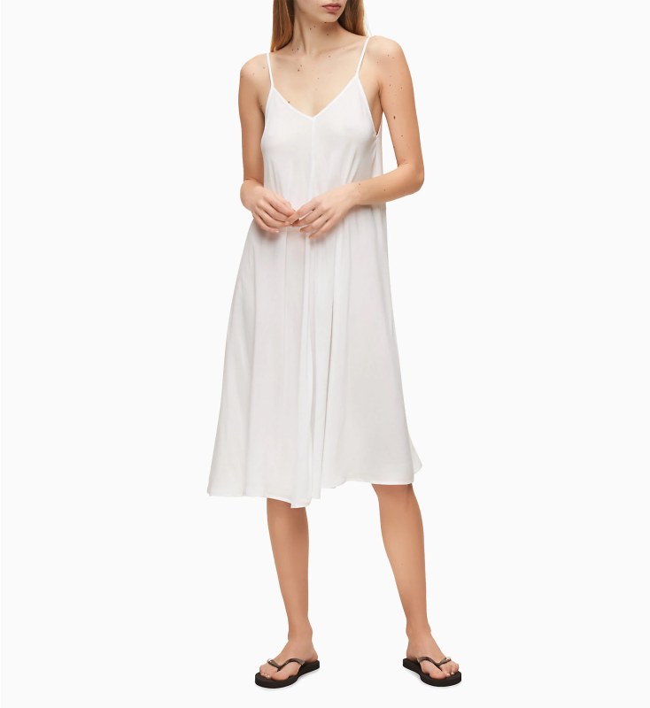 Plážové šaty model 8397635 bílá - Calvin Klein - Dámské plavky